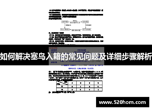 如何解决塞鸟入籍的常见问题及详细步骤解析
